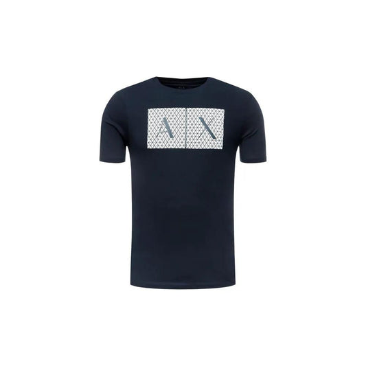 Armani Exchange Blue Cotton T-Shirt by Armani Exchange