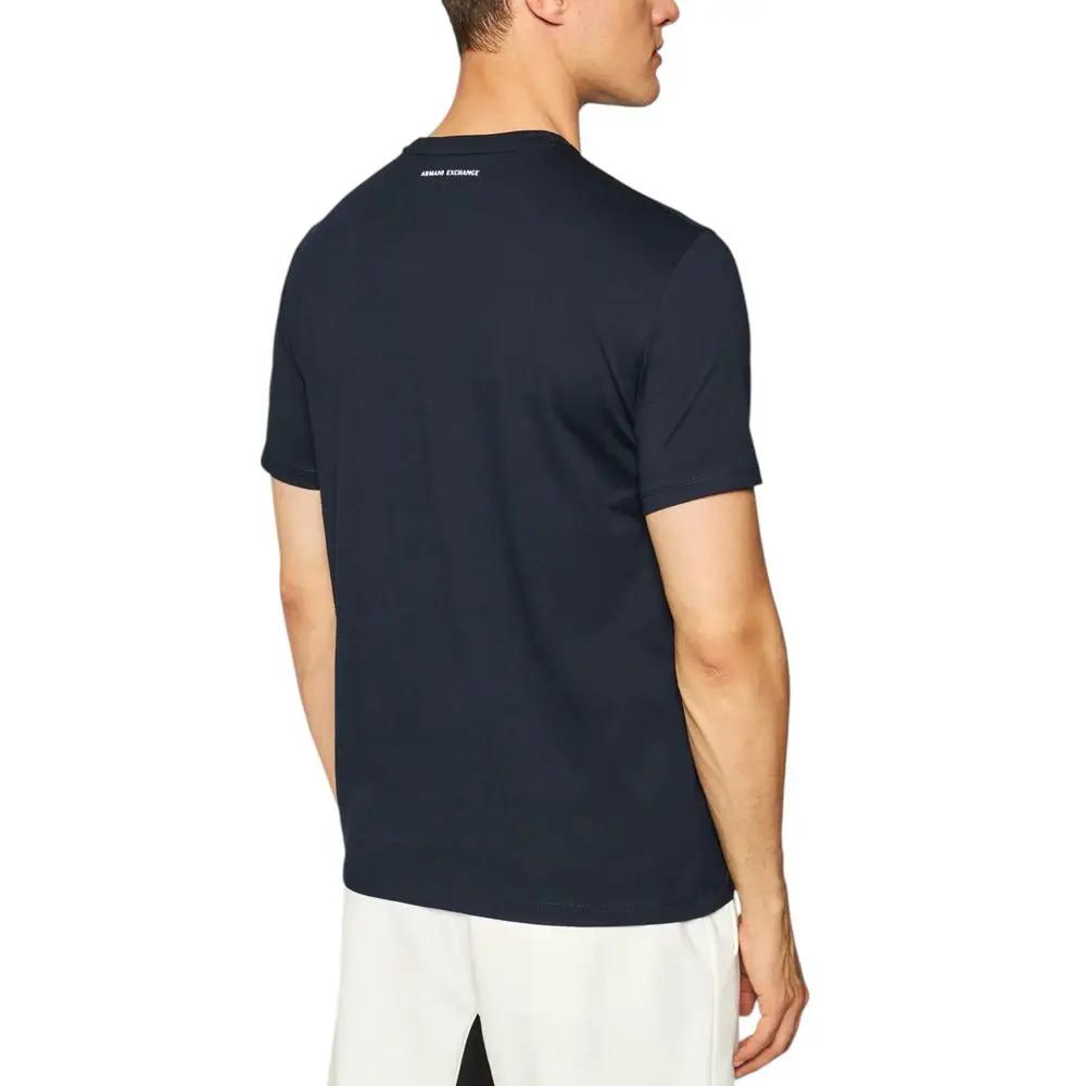 Armani Exchange Blue Cotton T-Shirt by Armani Exchange