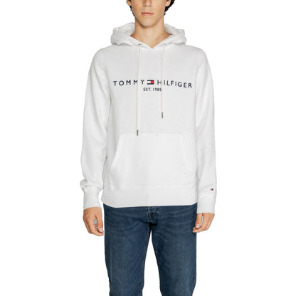 Tommy Hilfiger White Cotton Hoodie