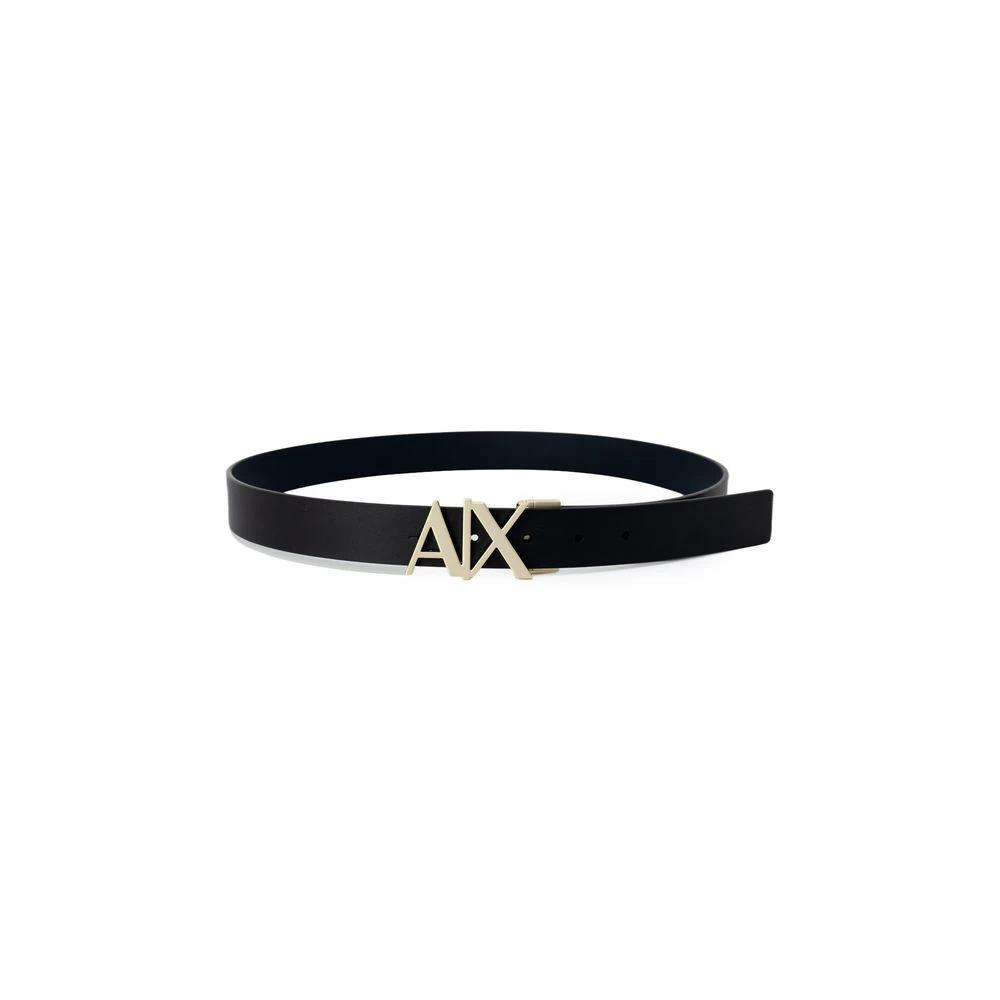 Armani Exchange Blue Leather Regular Belt