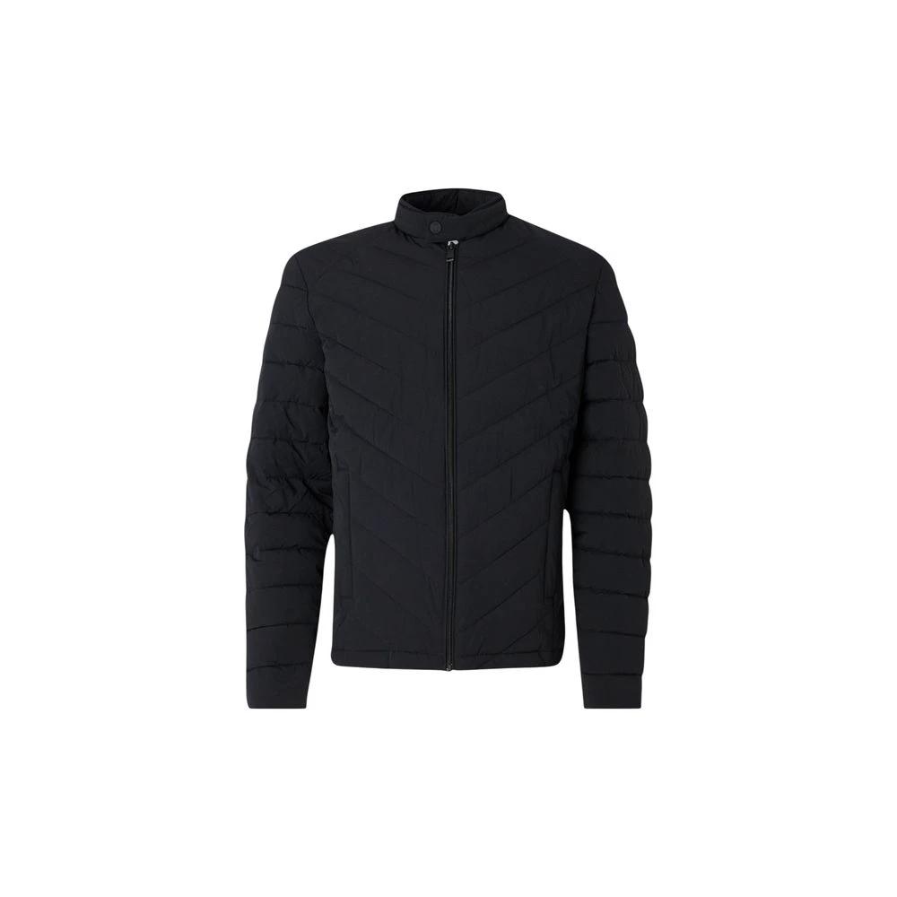 Guess Black Elastane Coat