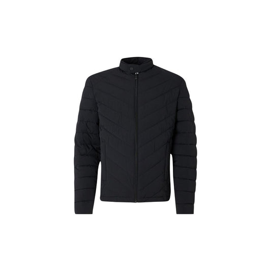 Guess Black Elastane Coat