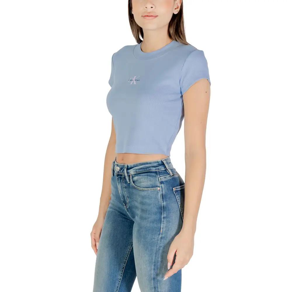 Calvin Klein Jeans Blue Cotton T-Shirt by Calvin Klein Jeans