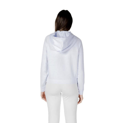 Armani Exchange White Viscose Hoodie
