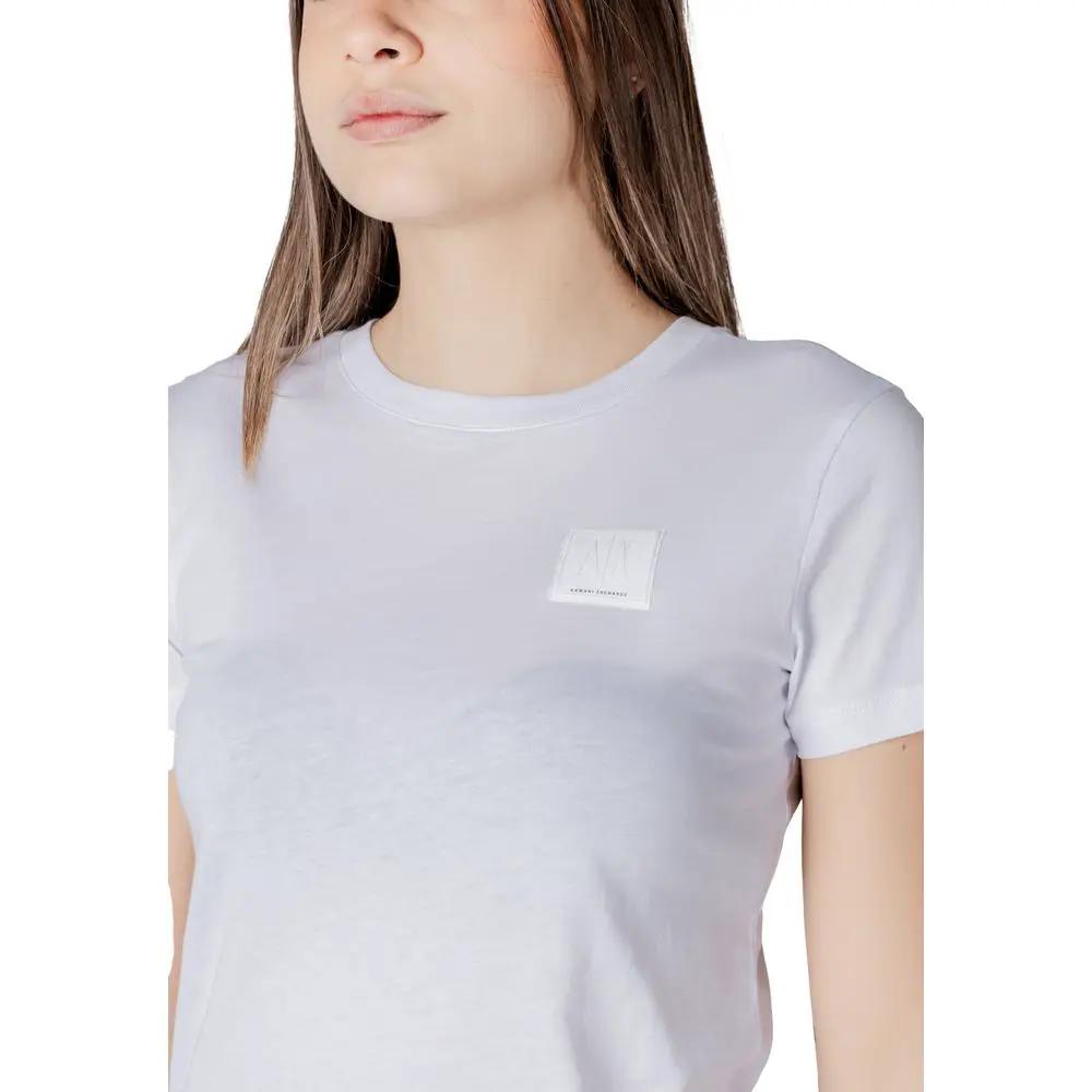 Armani Exchange White Cotton T-Shirt by Armani Exchange