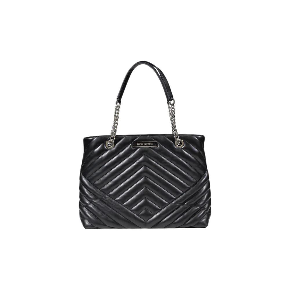 Armani Exchange Black Polyester Handbag by Armani Exchange