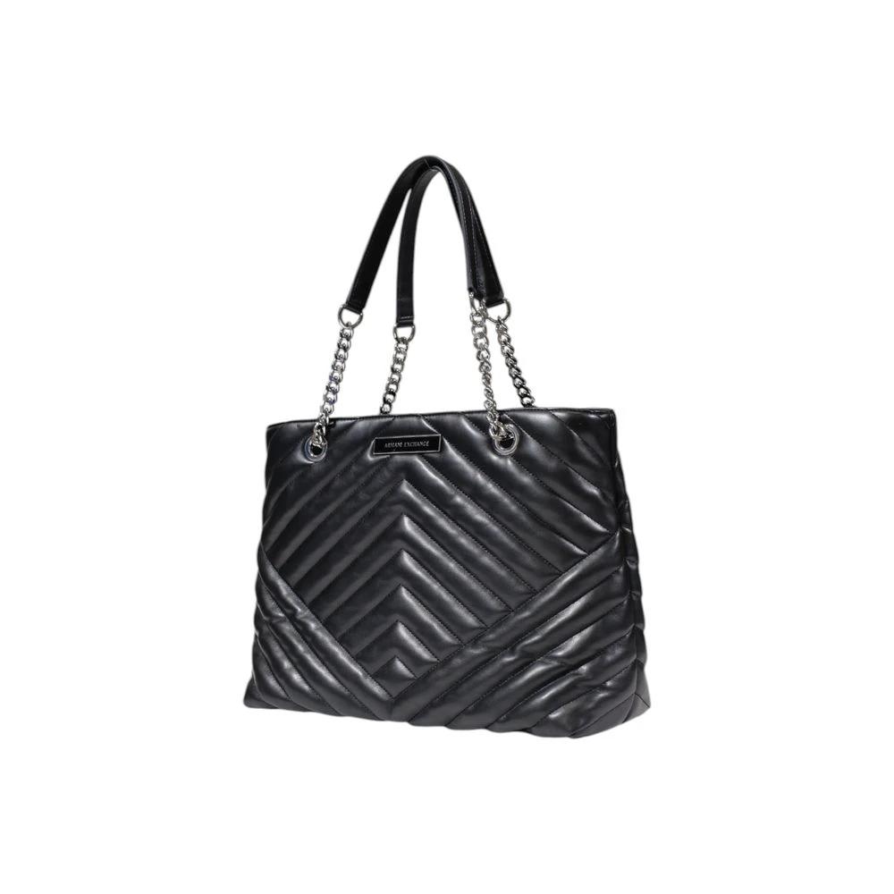 Armani Exchange Black Polyester Handbag by Armani Exchange