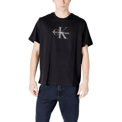 Calvin Klein Jeans Black Cotton T-Shirt by Calvin Klein Jeans