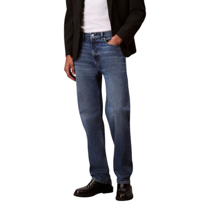 Jean Calvin Klein Jeans homme Standard Straight en coton bleu – CA-16633900176