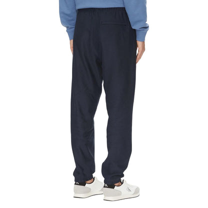 Pantalon de survêtement Calvin Klein Jeans homme Premium Terry Monogram en coton bleu – CA-16634400128
