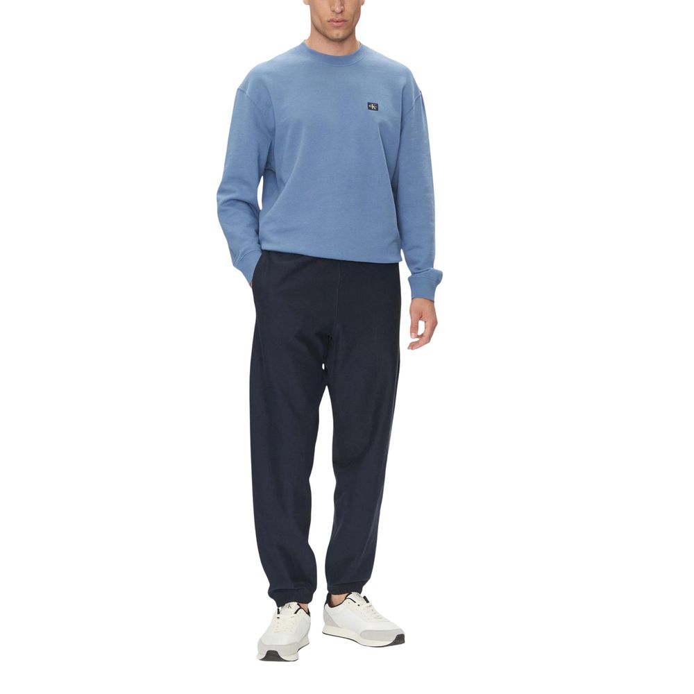 Pantalon de survêtement Calvin Klein Jeans homme Premium Terry Monogram en coton bleu – CA-16634400128