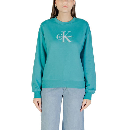 Calvin Klein Jeans Blue Cotton Sweatshirt