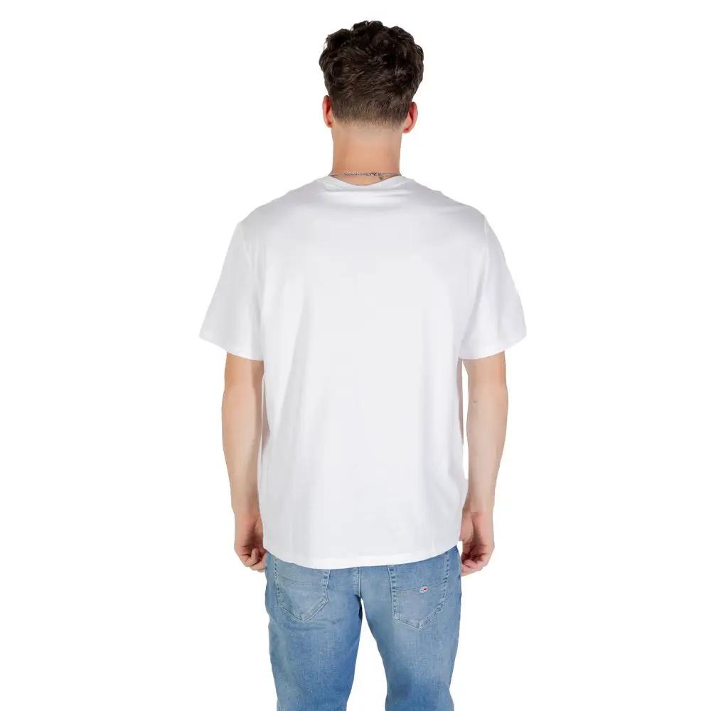 Calvin Klein Jeans White Cotton T-Shirt by Calvin Klein Jeans