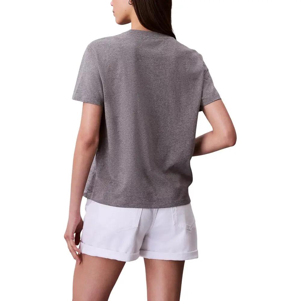 Calvin Klein Jeans Gray Cotton T-Shirt by Calvin Klein Jeans