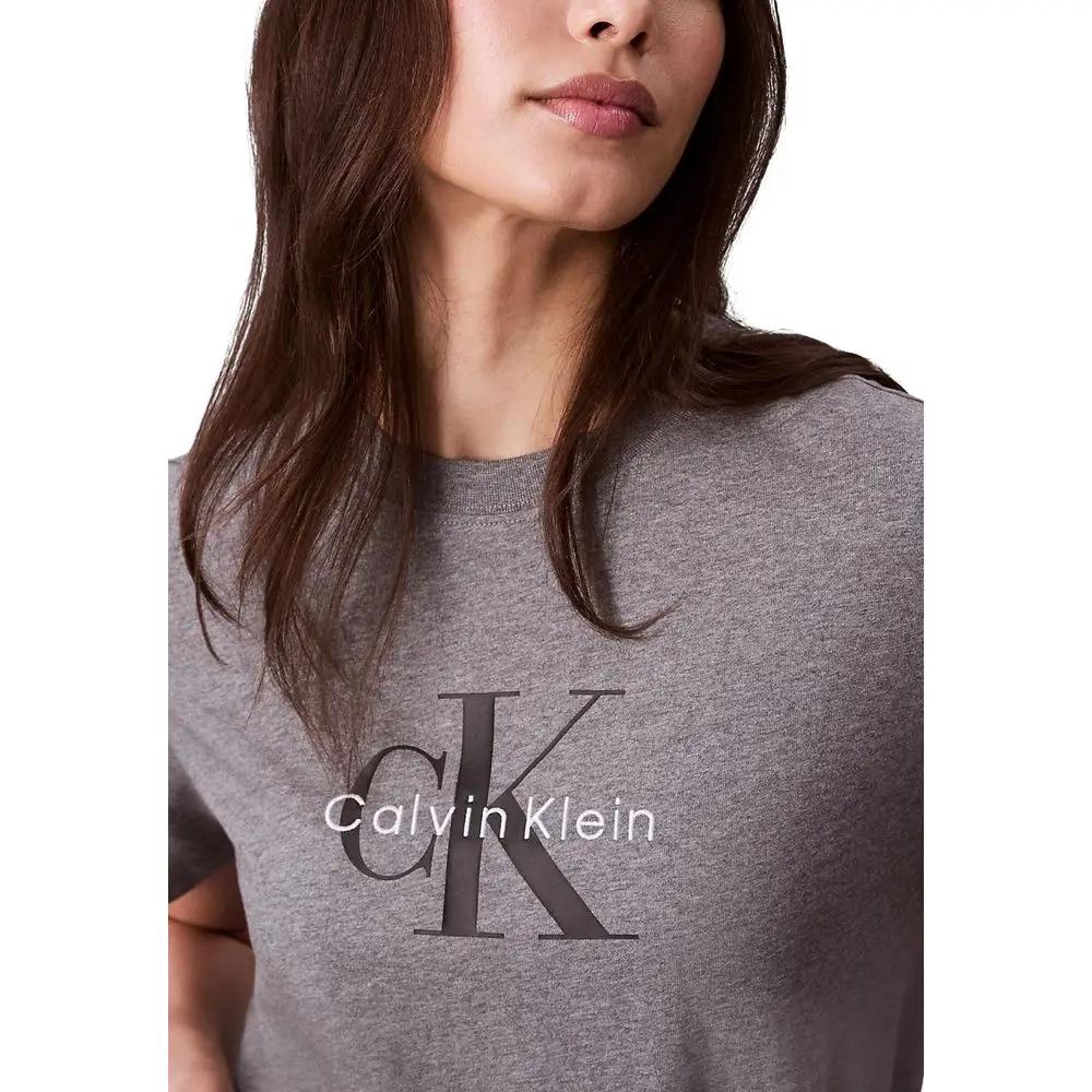 Calvin Klein Jeans Gray Cotton T-Shirt by Calvin Klein Jeans
