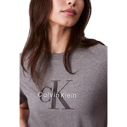 Calvin Klein Jeans Gray Cotton T-Shirt by Calvin Klein Jeans