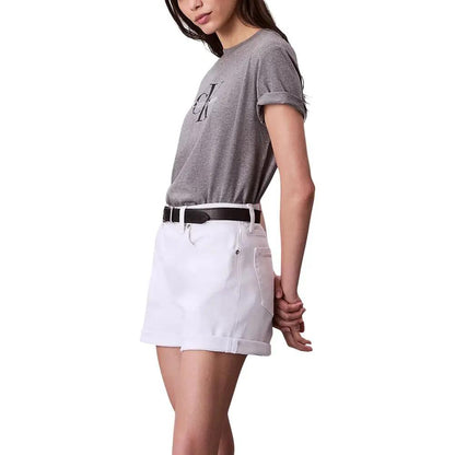 Calvin Klein Jeans Gray Cotton T-Shirt by Calvin Klein Jeans