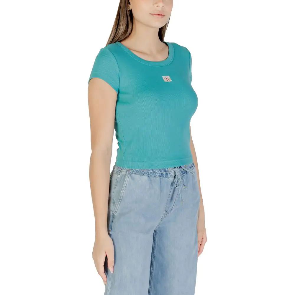 Calvin Klein Jeans Blue Cotton T-Shirt by Calvin Klein Jeans