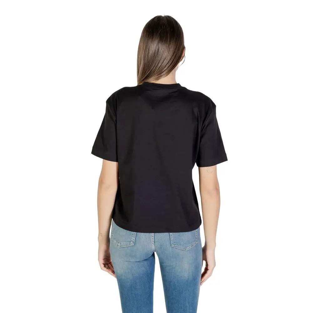 Calvin Klein Jeans Black Cotton T-Shirt by Calvin Klein Jeans