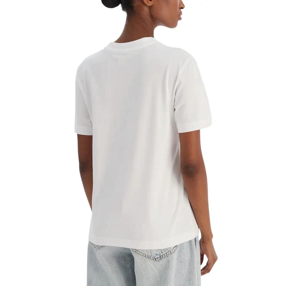 Calvin Klein Jeans White Cotton T-Shirt by Calvin Klein Jeans