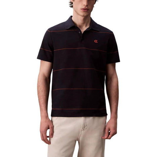 Calvin Klein Jeans Blue Cotton Polo Shirt by Calvin Klein Jeans