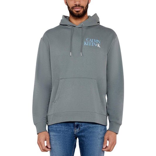 Calvin Klein Jeans Gray Cotton Hoodie