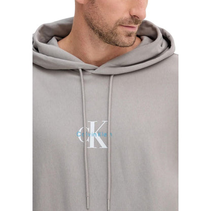 Calvin Klein Jeans Gray Cotton Hoodie