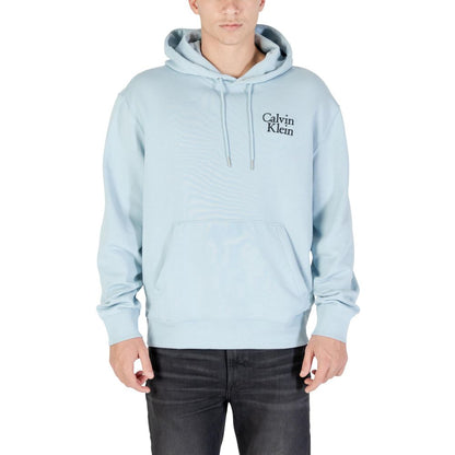 Calvin Klein Jeans Blue Cotton Hoodie