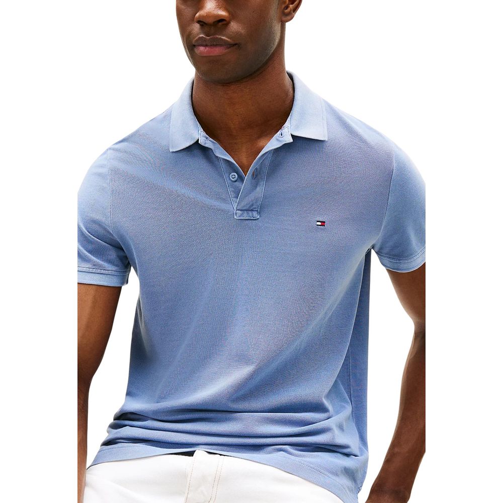 Tommy Hilfiger Blue Cotton Polo Shirt