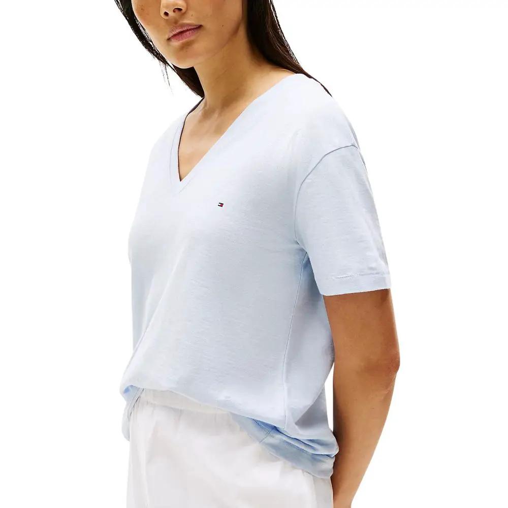 Tommy Hilfiger Blue Organic Cotton T-Shirt by Tommy Hilfiger