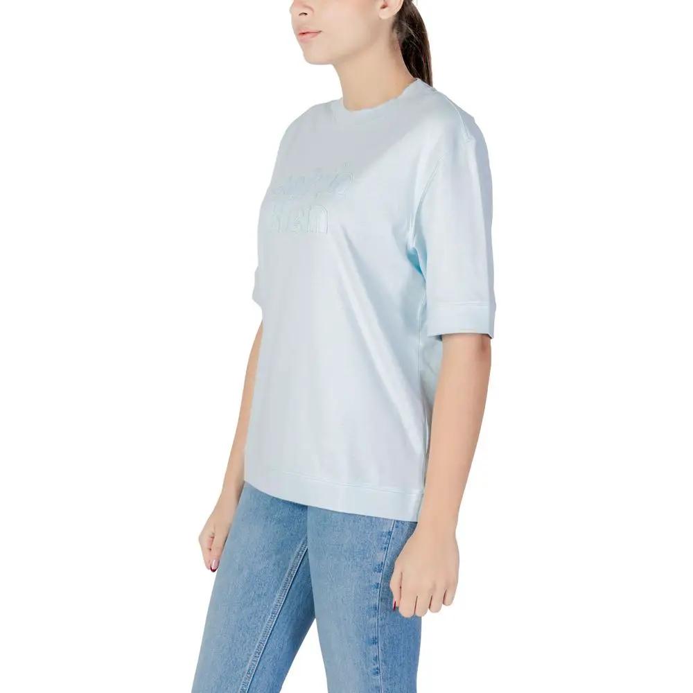 Calvin Klein Jeans Blue Cotton T-Shirt by Calvin Klein Jeans