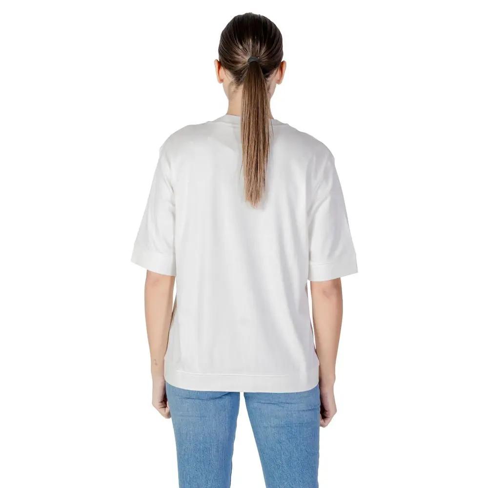 Calvin Klein Jeans White Cotton T-Shirt by Calvin Klein Jeans