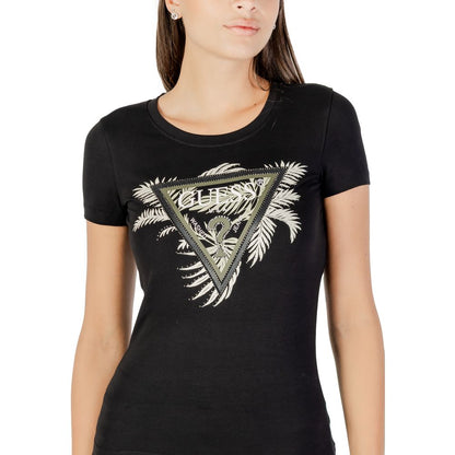 Guess Black Cotton T-Shirt by Guess