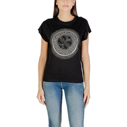 Guess Black Cotton T-Shirt by Guess