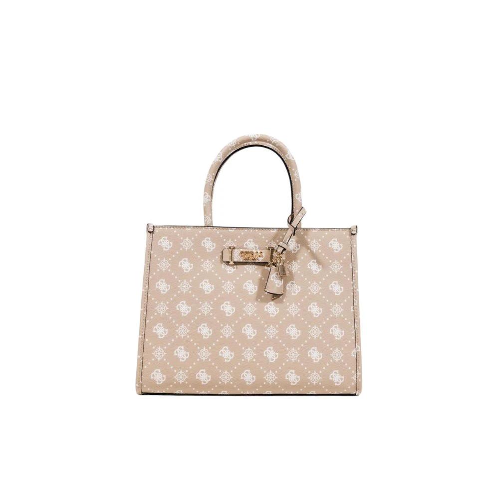 Guess Beige Polyethylene Handbag by Guess