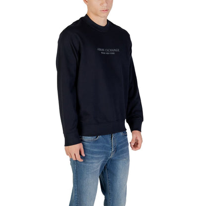Armani Exchange Blue Cotton Sweatshirt
