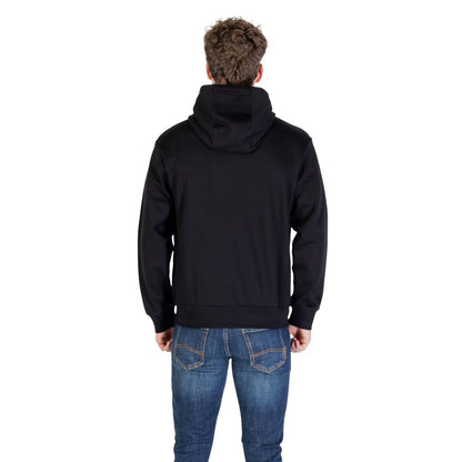Armani Exchange Black Cotton Hoodie