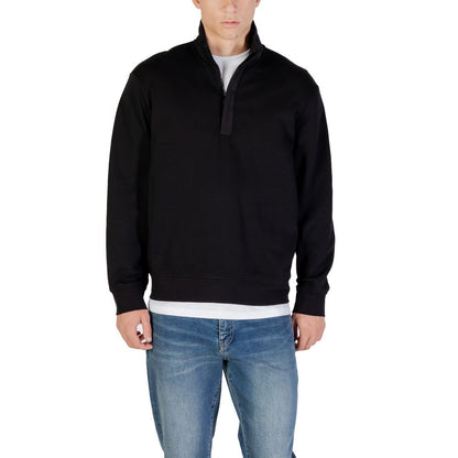 Armani Exchange Black Cotton Sweatshirt