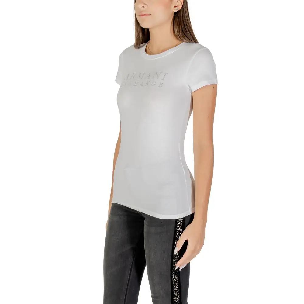 Armani Exchange White Cotton T-Shirt by Armani Exchange