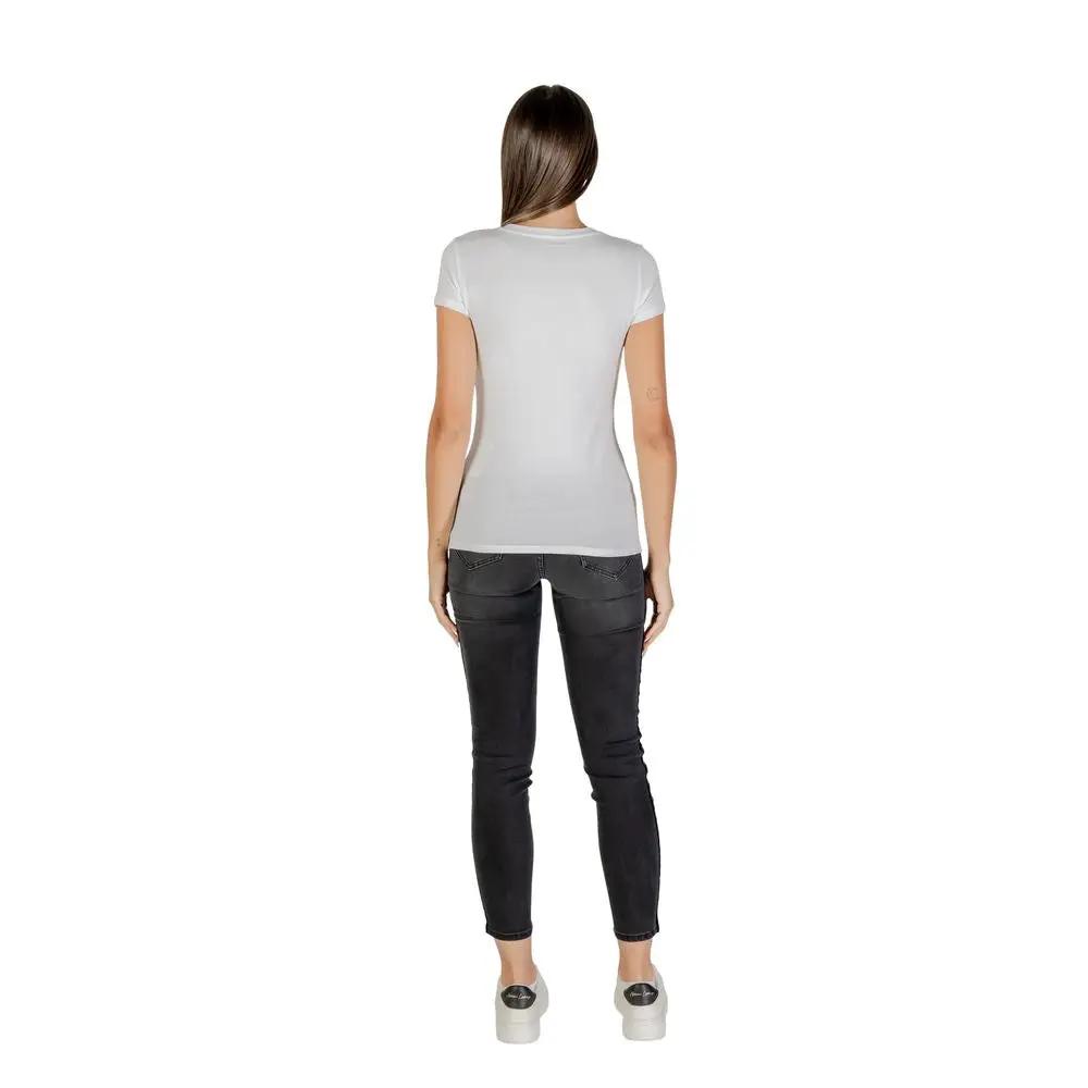 Armani Exchange White Cotton T-Shirt by Armani Exchange