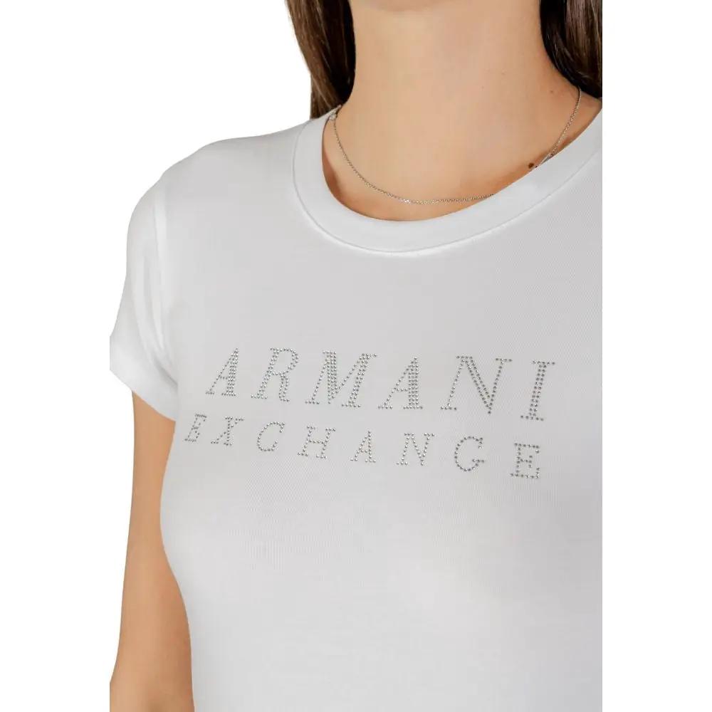 Armani Exchange White Cotton T-Shirt by Armani Exchange