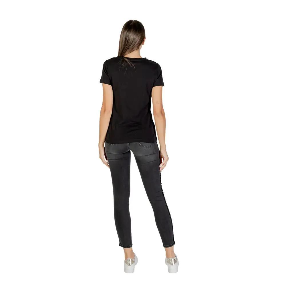 Armani Exchange Black Cotton T-Shirt by Armani Exchange