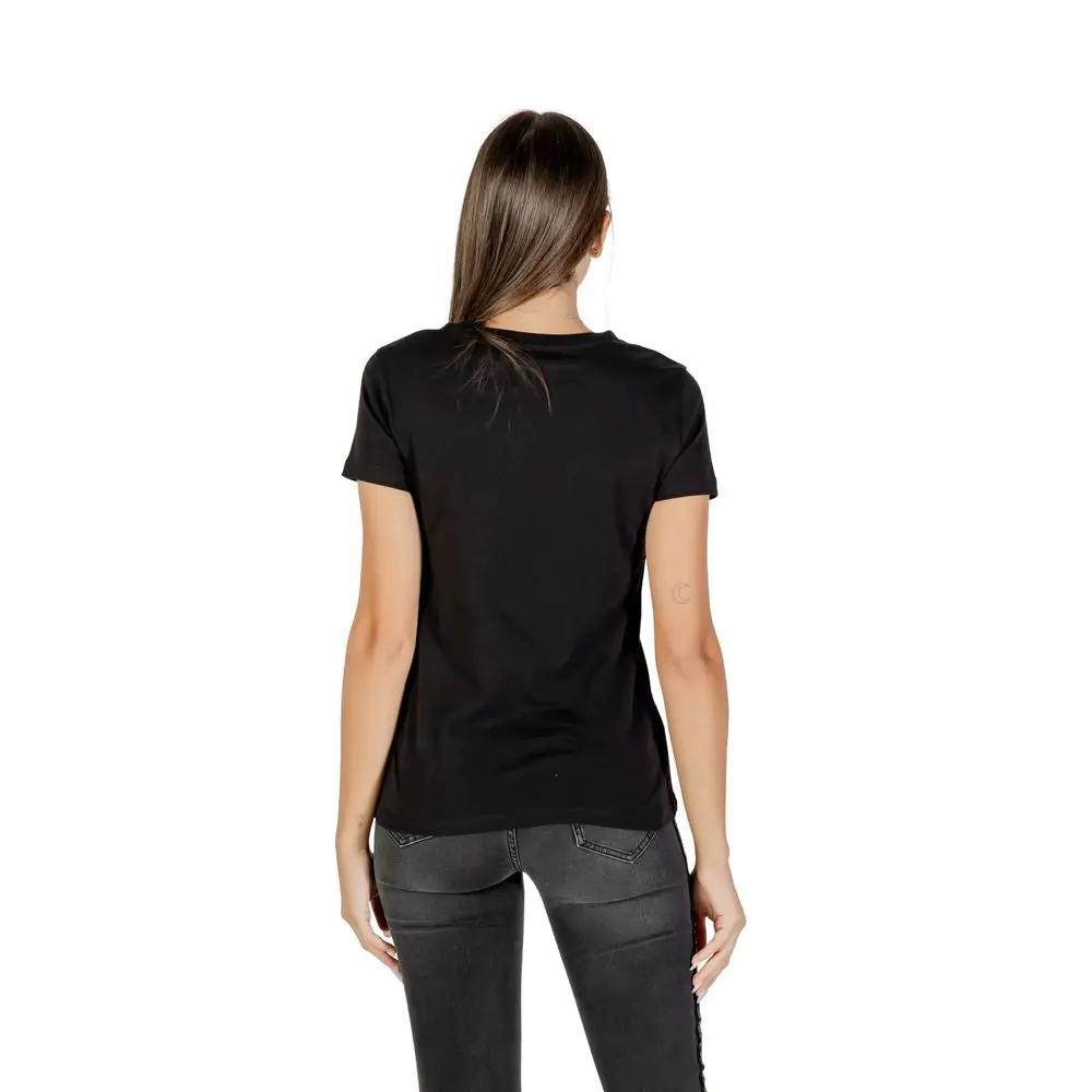 Armani Exchange Black Cotton T-Shirt by Armani Exchange