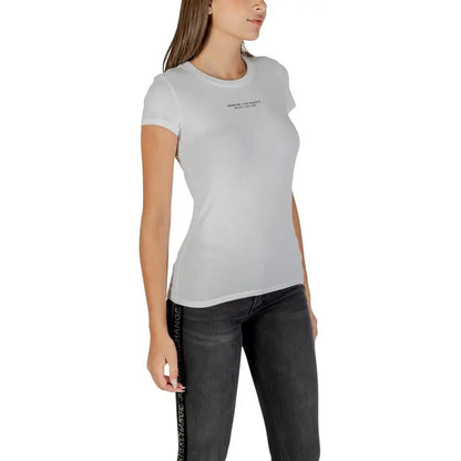 Armani Exchange White Cotton T-Shirt by Armani Exchange
