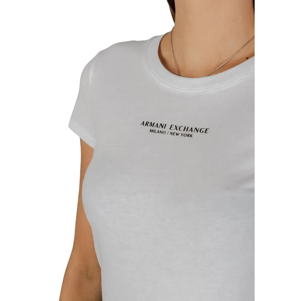 Armani Exchange White Cotton T-Shirt by Armani Exchange