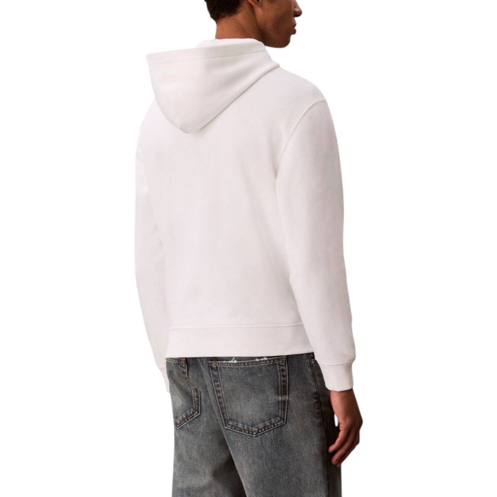 Calvin Klein White Cotton Hoodie