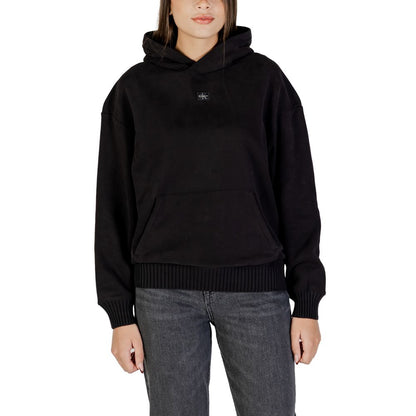 Calvin Klein Jeans Black Cotton Hoodie