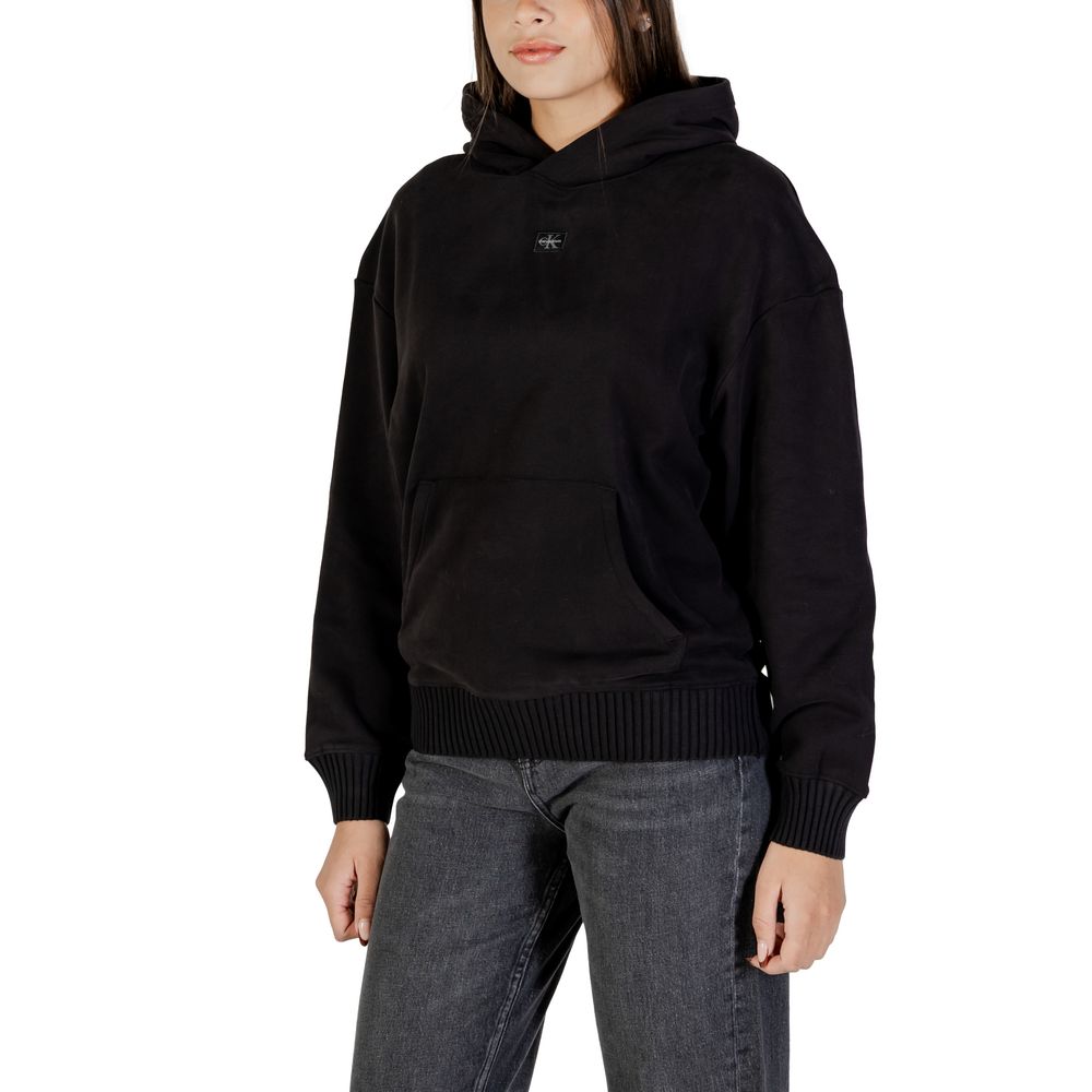 Calvin Klein Jeans Black Cotton Hoodie