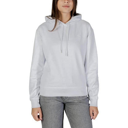Calvin Klein Jeans White Cotton Hoodie