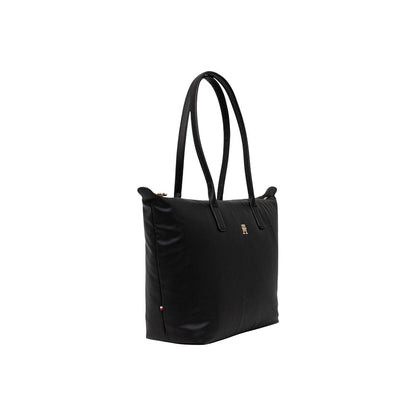 Tommy Hilfiger Black Recycled Polyester Handbag